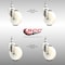 Service Caster 4 Inch 316SS Nylon Wheel Swivel 3/8 Inch Threaded Stem Caster Set SCC-SS316TS20S414-NYS-381615-4 - alternate 3